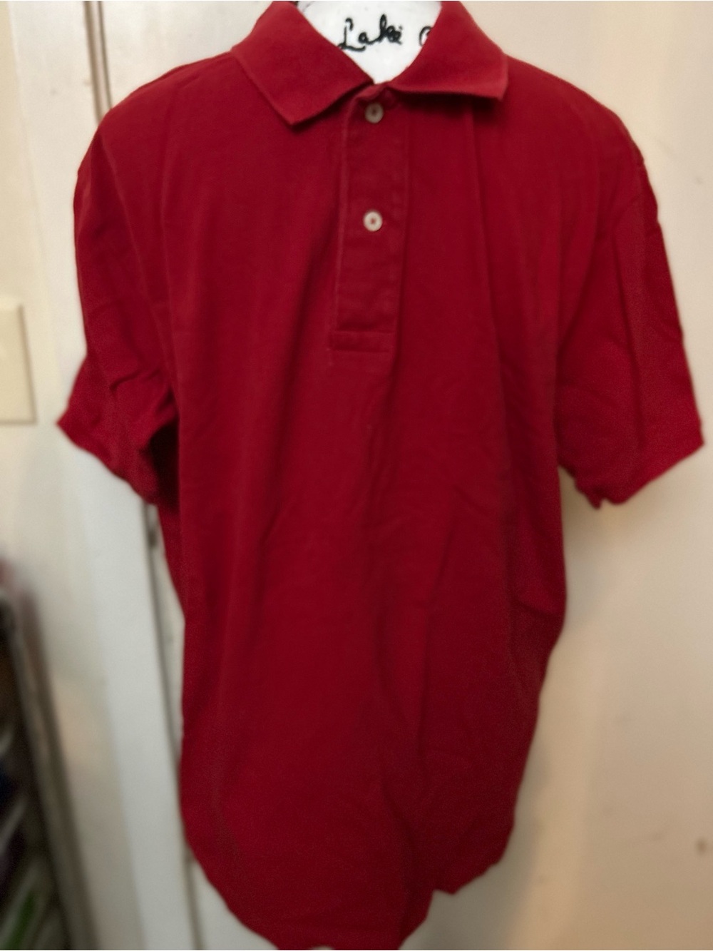 U. S. Polo assn Men's Polo Shirt - Deep Red size XL